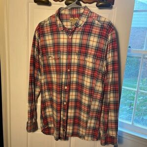 Men’s red plaid shirt